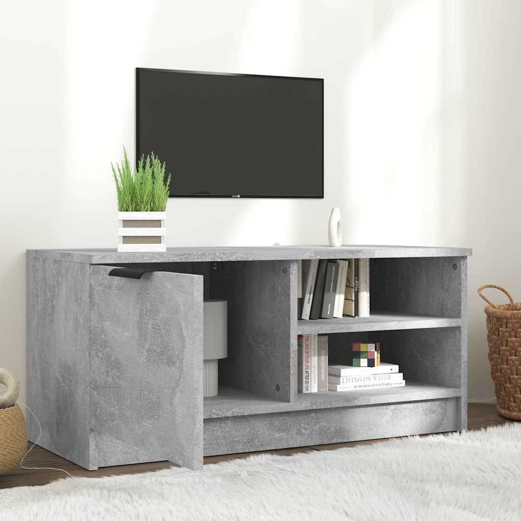 Vidaxl tv-meubel 80x35x36,5 cm bewerkt hout betongrijs