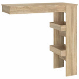 Vidaxl bartafel wandgemonteerd 102x45x103,5 cm bewerkt hout eikenkleur