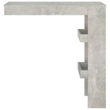 Vidaxl bartafel wandgemonteerd 102x45x103,5 cm bewerkt hout grijs