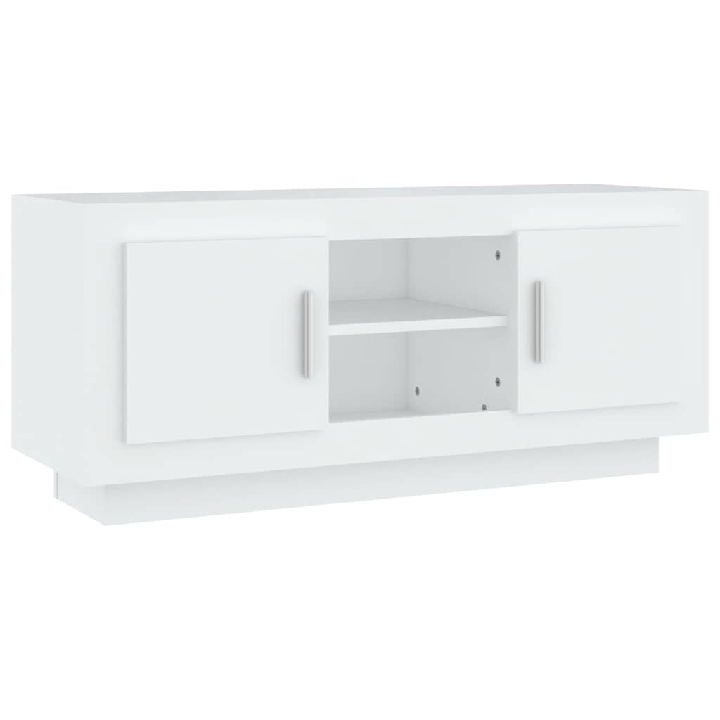 Vidaxl tv-meubel 102x35x45 cm bewerkt hout wit