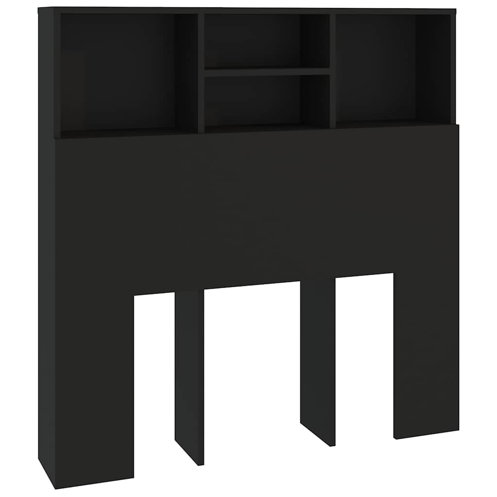 Vidaxl hoofdbordkast 100x19x103,5 cm zwart