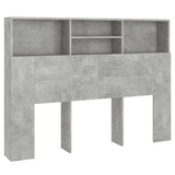 Vidaxl hoofdbordkast 140x19x103,5 cm betongrijs
