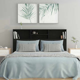 Vidaxl hoofdbordkast 160x19x103,5 cm zwart