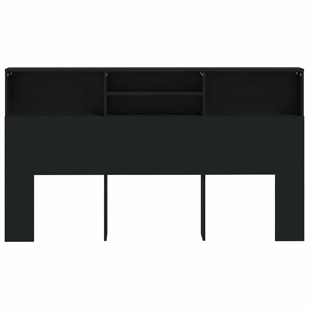 Vidaxl hoofdbordkast 180x19x103,5 cm zwart