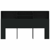Vidaxl hoofdbordkast 180x19x103,5 cm zwart