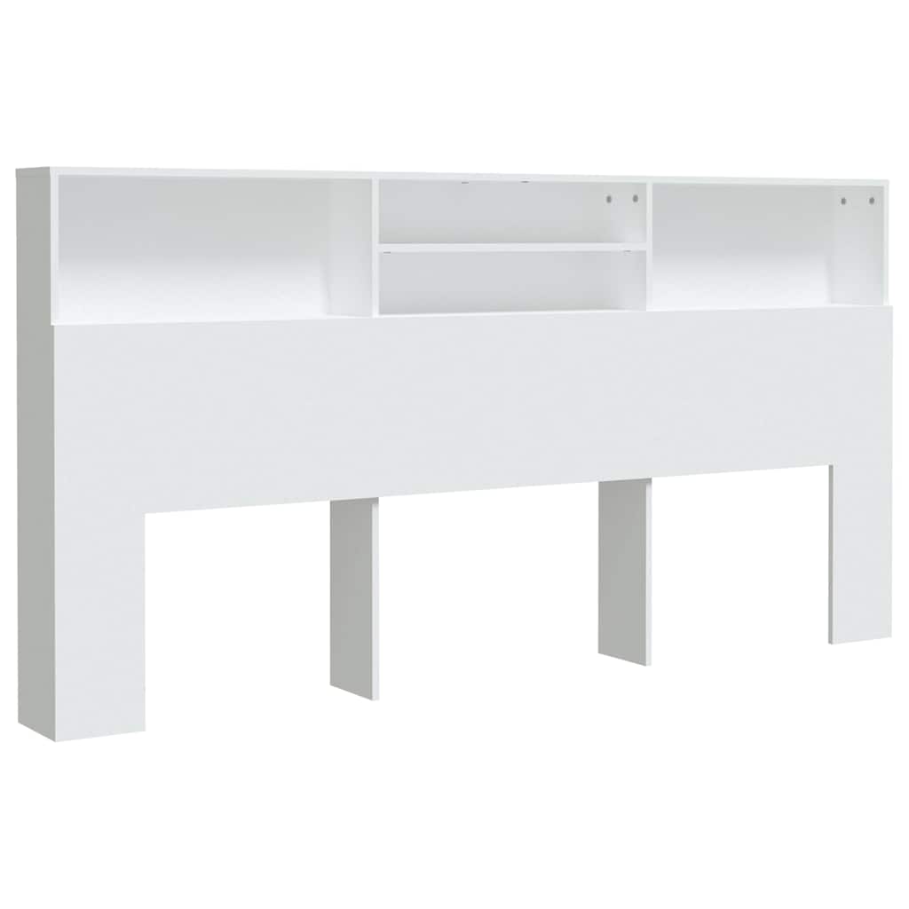 Vidaxl hoofdbordkast 200x19x103,5 cm wit