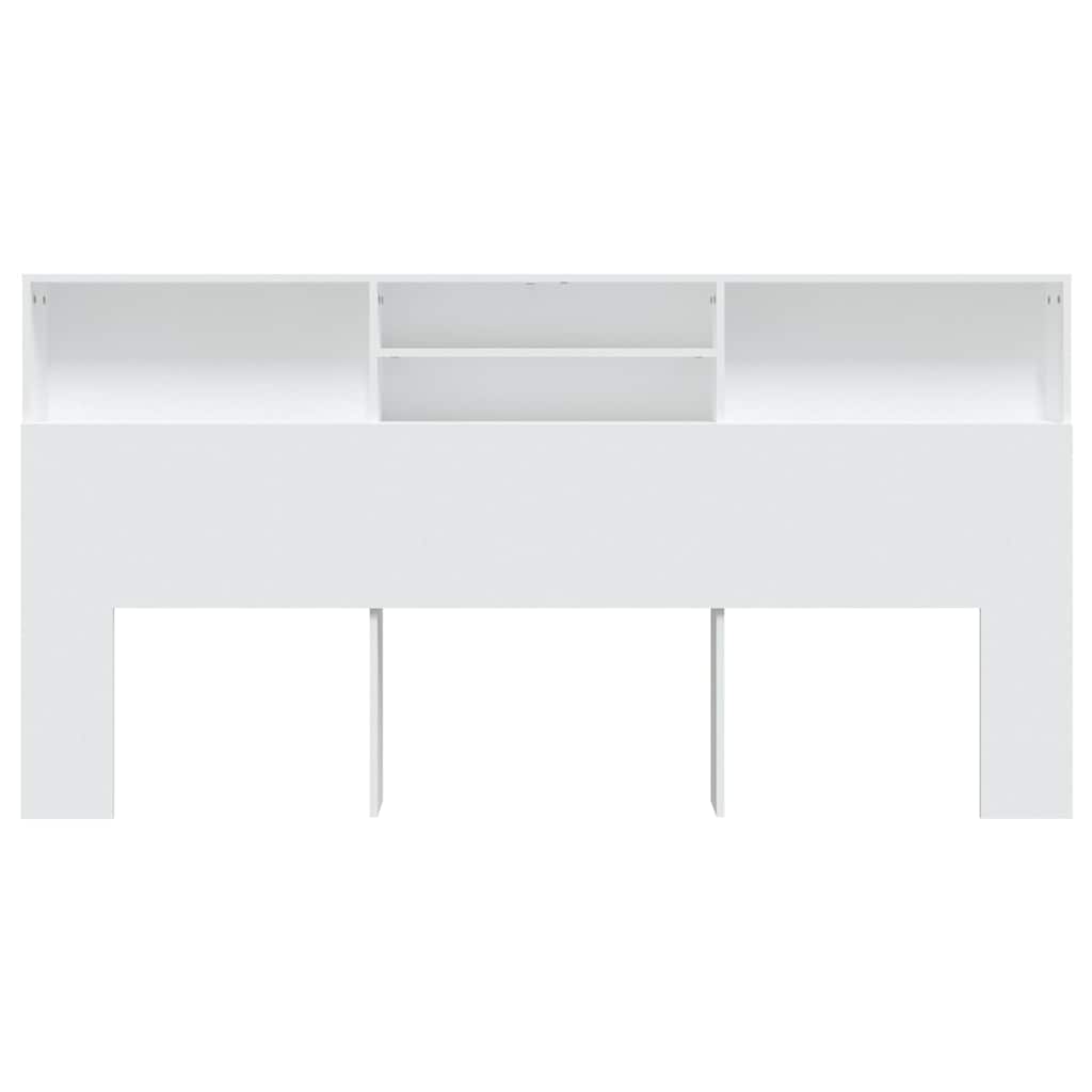 Vidaxl hoofdbordkast 200x19x103,5 cm wit