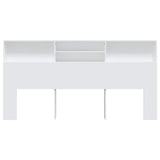 Vidaxl hoofdbordkast 200x19x103,5 cm wit