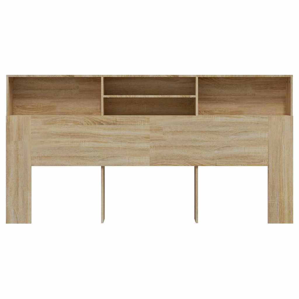 Vidaxl hoofdbordkast 200x19x103,5 cm sonoma eikenkleurig