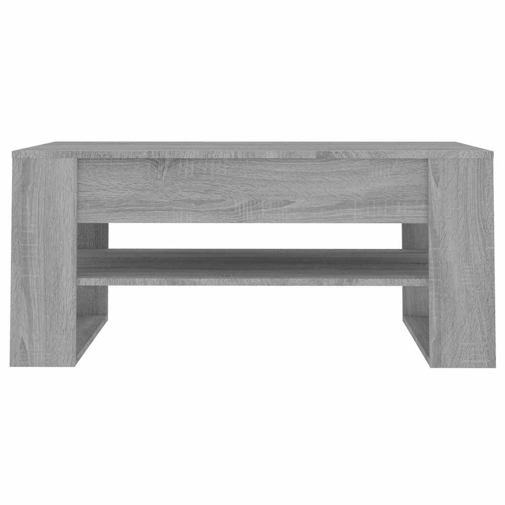 Vidaxl salontafel 102x55x45 cm bewerkt hout grijs sonoma eikenkleurig