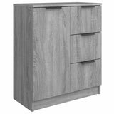Vidaxl dressoir 60x30x70 cm bewerkt hout grijs sonoma eiken