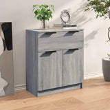 Vidaxl dressoir 60x30x70 cm bewerkt hout grijs sonoma eiken