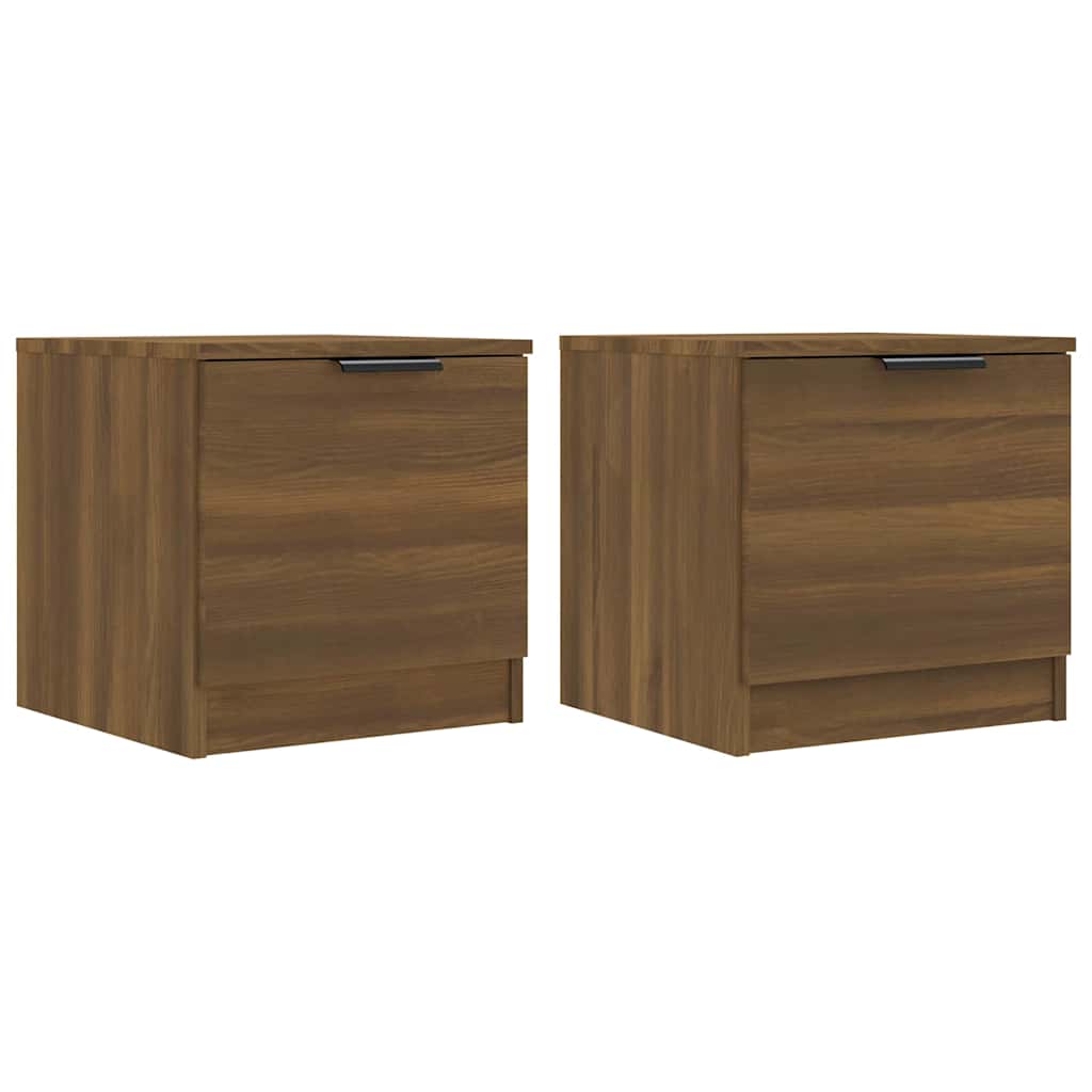 Vidaxl nachtkastjes 2 st 40x39x40 cm bruin eikenkleur