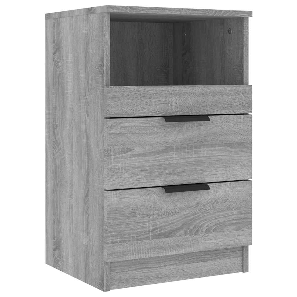 Vidaxl nachtkastje bewerkt hout grijs sonoma eikenkleurig