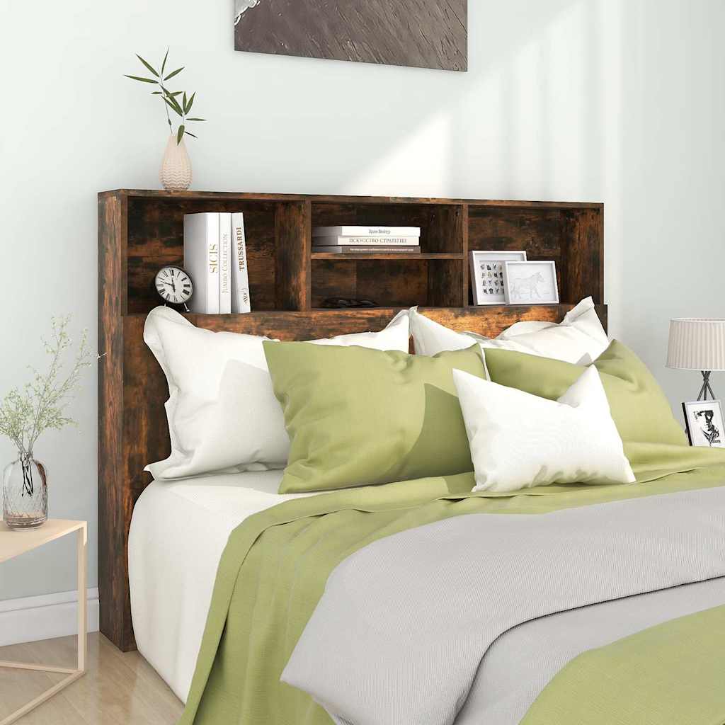 Vidaxl hoofdbordkast 140x19x103,5 cm gerookt eikenkleurig