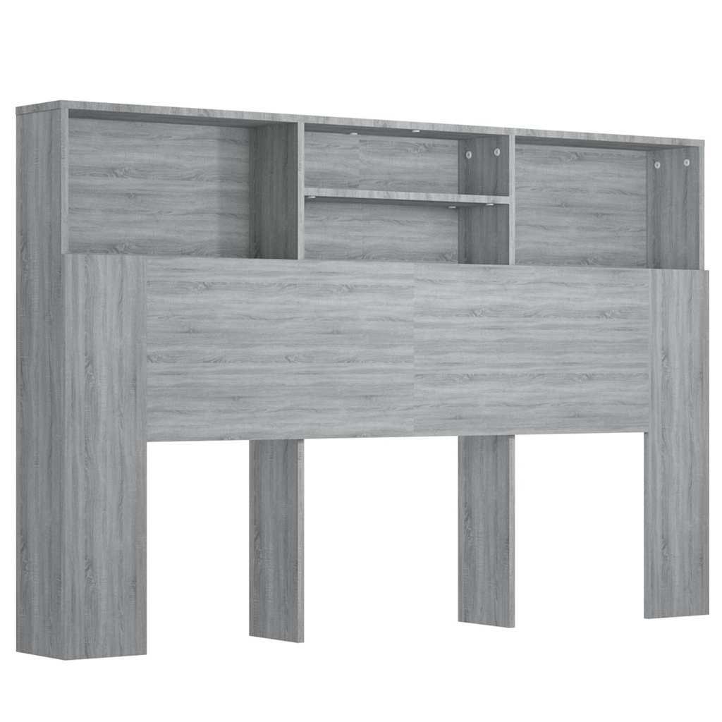 Vidaxl hoofdbordkast 160x19x103,5 cm grijs sonoma eikenkleurig