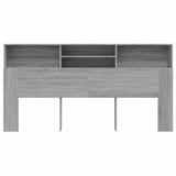 Vidaxl hoofdbordkast 200x19x103,5 cm grijs sonoma eikenkleurig
