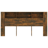 Vidaxl hoofdbordkast 200x18,5x104,5 cm gerookt eikenkleurig