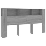 Vidaxl hoofdbordkast 200x18,5x104,5 cm grijs sonoma eikenkleurig