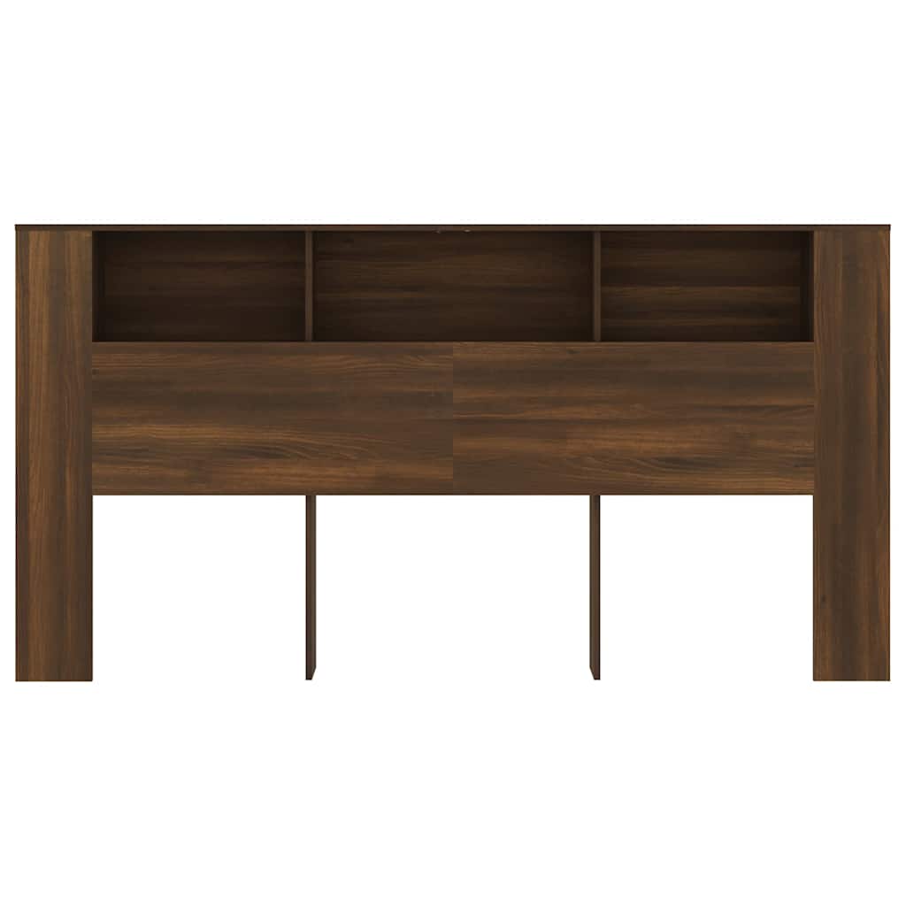Vidaxl hoofdbordkast 200x18,5x104,5 cm bruin eikenkleur