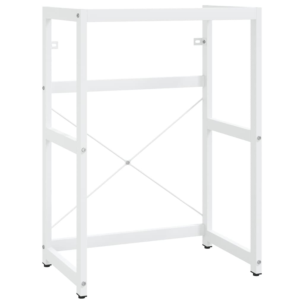 Vidaxl wastafelframe met inbouwwastafel ijzer wit