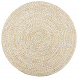 Vidaxl vloerkleed handgemaakt 240 cm jute wit en bruin