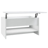 Vidaxl salontafel 80x50x40 cm bewerkt hout wit