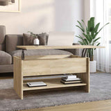 Vidaxl salontafel 80x50x40 cm bewerkt hout sonoma eikenkleurig