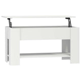 Vidaxl salontafel 101x49x52 cm bewerkt hout wit