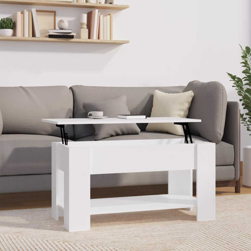 Vidaxl salontafel 101x49x52 cm bewerkt hout wit