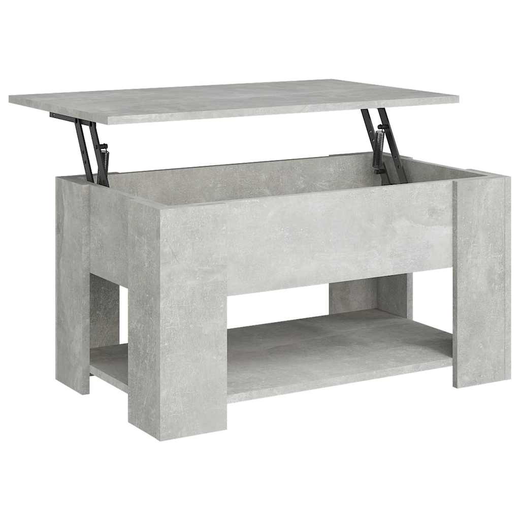 Vidaxl salontafel 79x49x41 cm bewerkt hout betongrijs