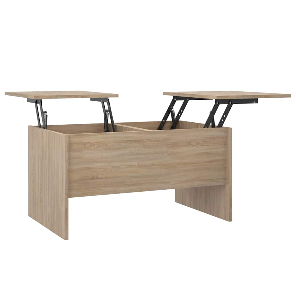 Vidaxl salontafel 80x50x42,5 cm bewerkt hout sonoma eikenkleurig
