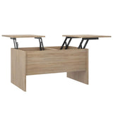 Vidaxl salontafel 80x50x42,5 cm bewerkt hout sonoma eikenkleurig
