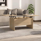 Vidaxl salontafel 80x50x42,5 cm bewerkt hout sonoma eikenkleurig