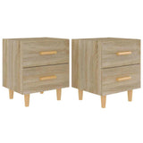 Vidaxl nachtkastjes 2 st 40x35x47,5 cm sonoma eikenkleurig