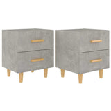 Vidaxl nachtkastjes 2 st 40x35x47,5 cm betongrijs