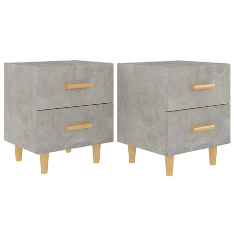 Vidaxl nachtkastjes 2 st 40x35x47,5 cm betongrijs