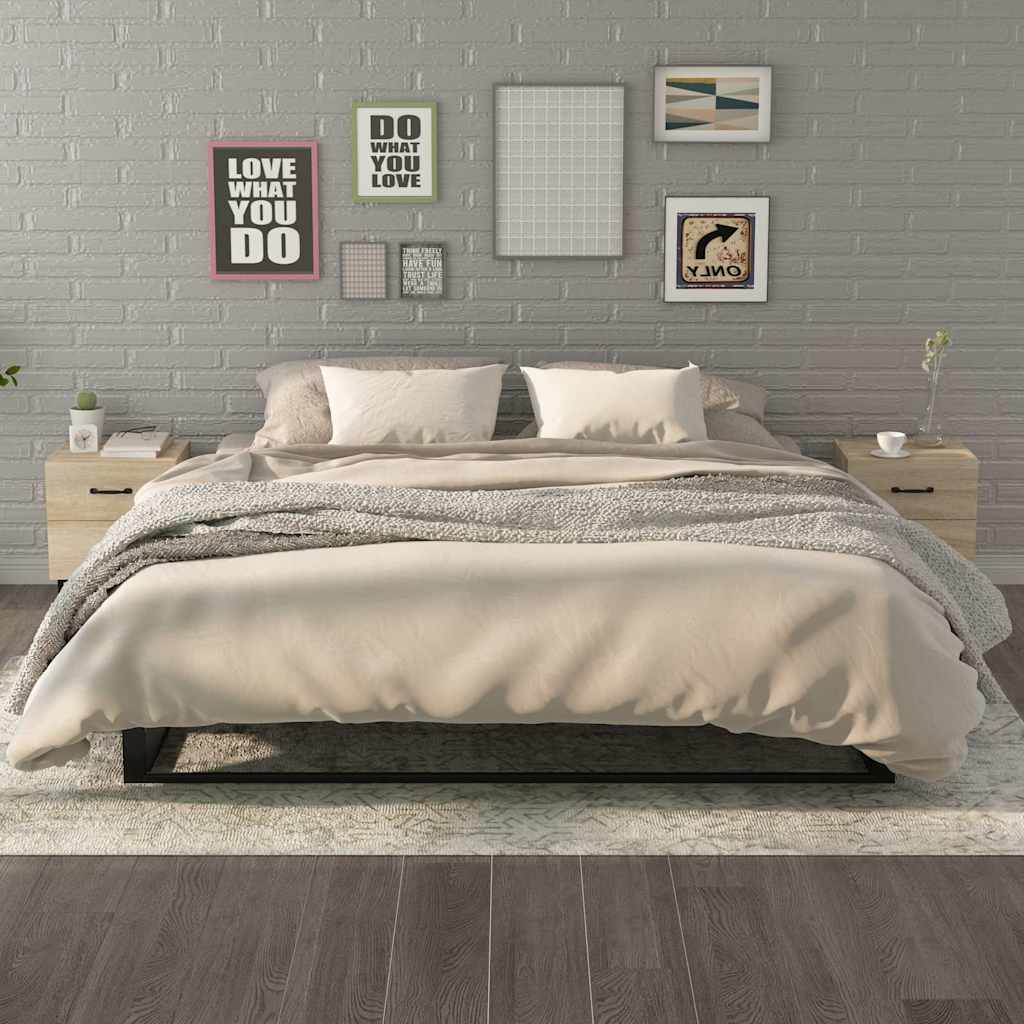 Vidaxl nachtkastjes 2 st 40x35x47,5 cm sonoma eikenkleurig
