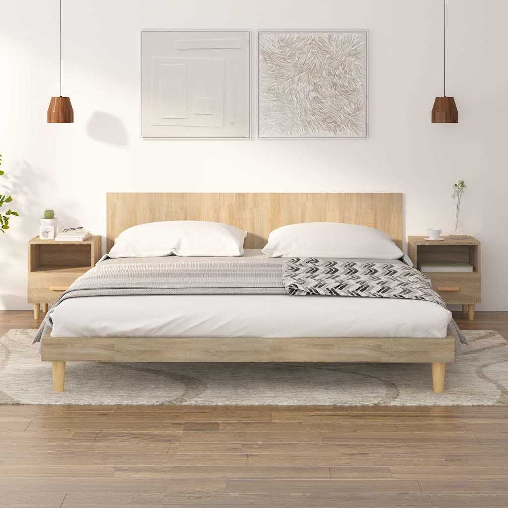 Vidaxl nachtkastjes 2 st 40x35x47 cm sonoma eikenkleurig