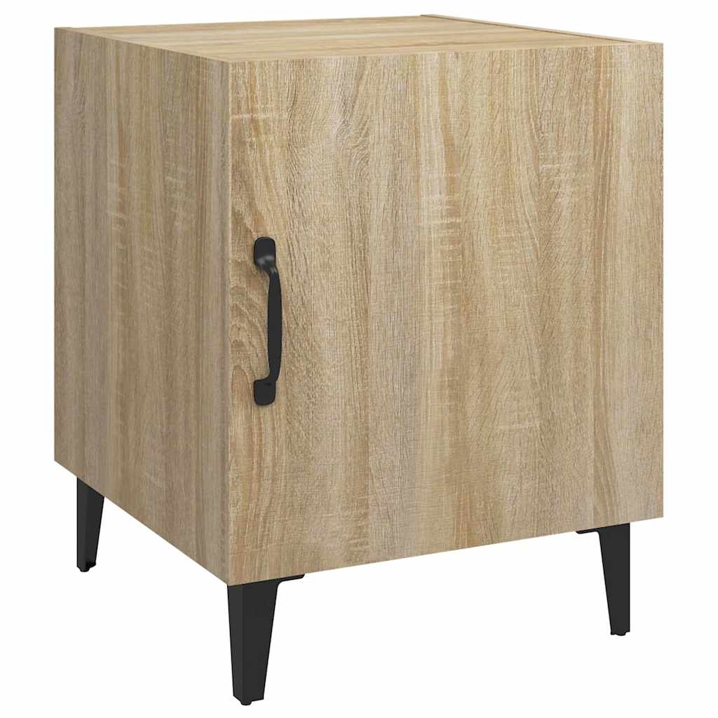 Vidaxl nachtkastjes 2 st bewerkt hout sonoma eikenkleurig