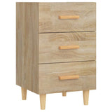 Vidaxl nachtkastje 40x40x66 cm bewerkt hout sonoma eikenkleurig