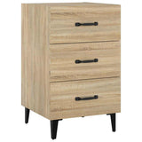 Vidaxl nachtkastje 40x40x66 cm bewerkt hout sonoma eikenkleurig