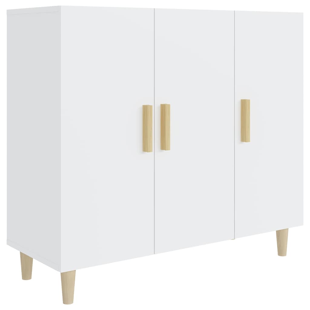 Vidaxl dressoir 90x34x80 cm bewerkt hout wit