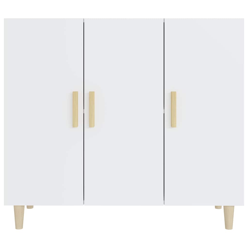 Vidaxl dressoir 90x34x80 cm bewerkt hout wit