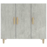 Vidaxl dressoir 90x34x80 cm bewerkt hout betongrijs