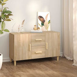Vidaxl dressoir 100x36x60 cm bewerkt hout sonoma eikenkleurig