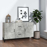 Vidaxl dressoir 100x36x60 cm bewerkt hout betongrijs