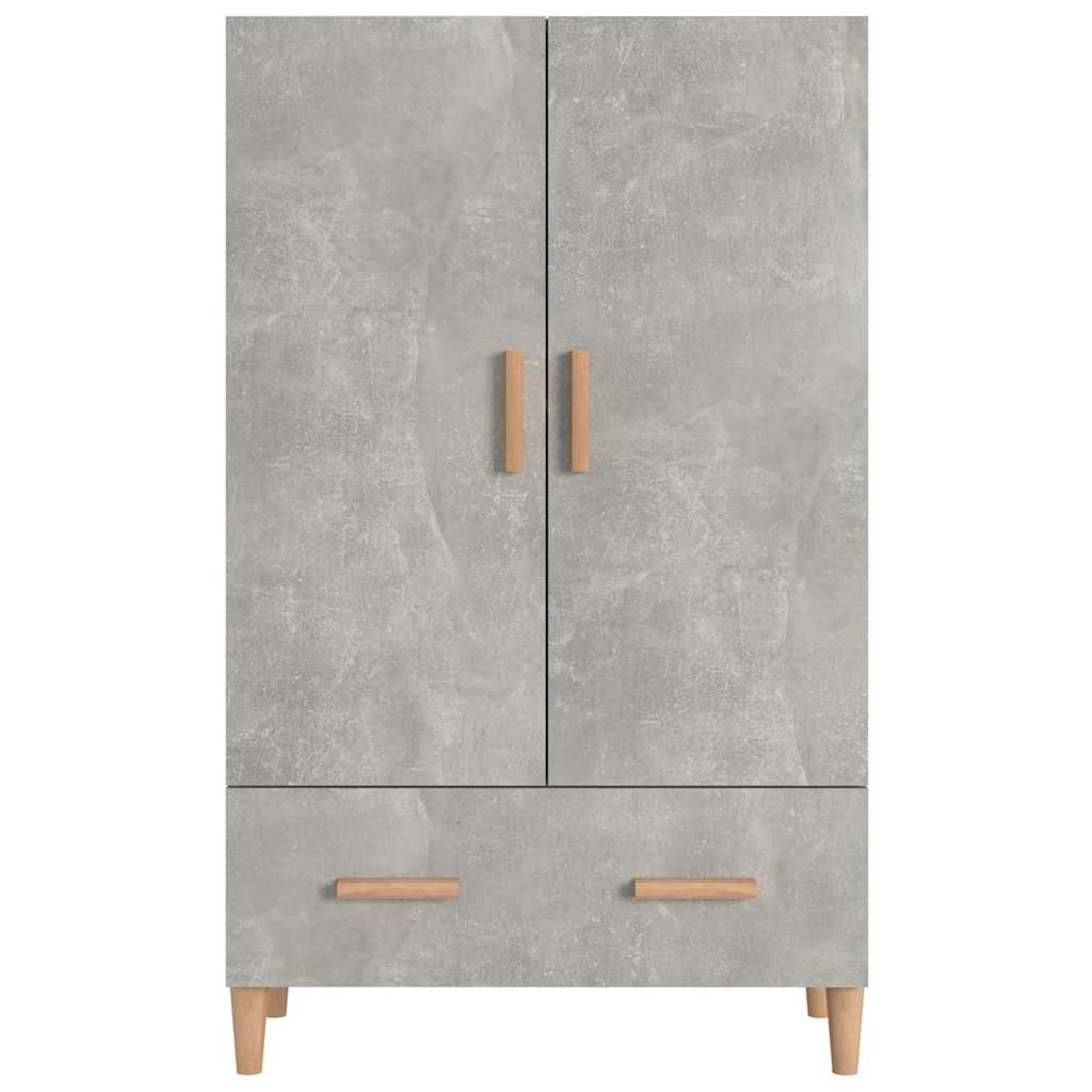 Vidaxl hoge kast 70x31x115 cm bewerkt hout betongrijs