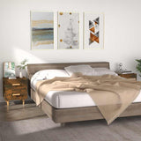 Vidaxl nachtkastjes 2 st 40x35x47,5 cm gerookt eikenkleurig