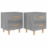 Vidaxl nachtkastjes 2 st 40x35x47,5 cm grijs sonoma eikenkleurig